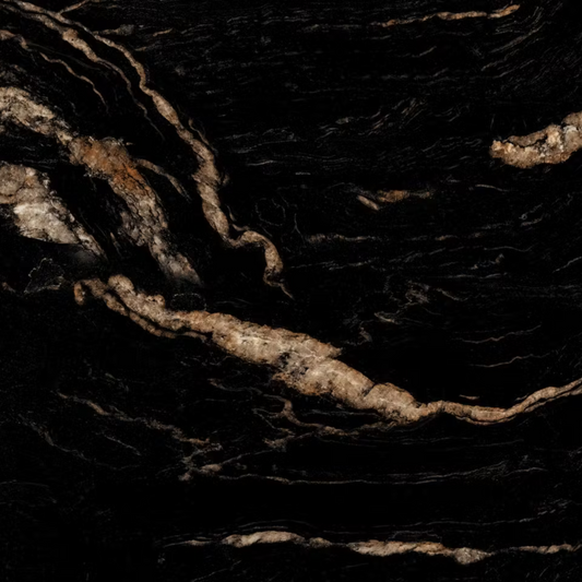 Super Gloss Black Golden Marble