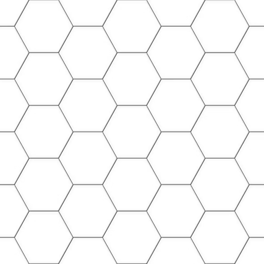 HRP White Hexagon